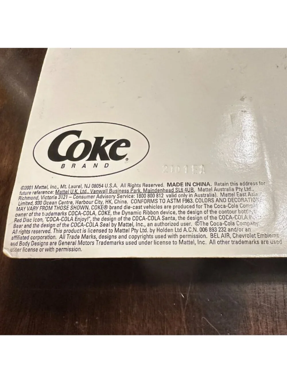 Matchbox 1950s Coca-Cola Coke Collection Die-Cast 1957 Chevrolet Bel Air Convert